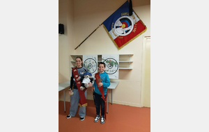 Léna, robin et Léo, Reine et Roitelet du club